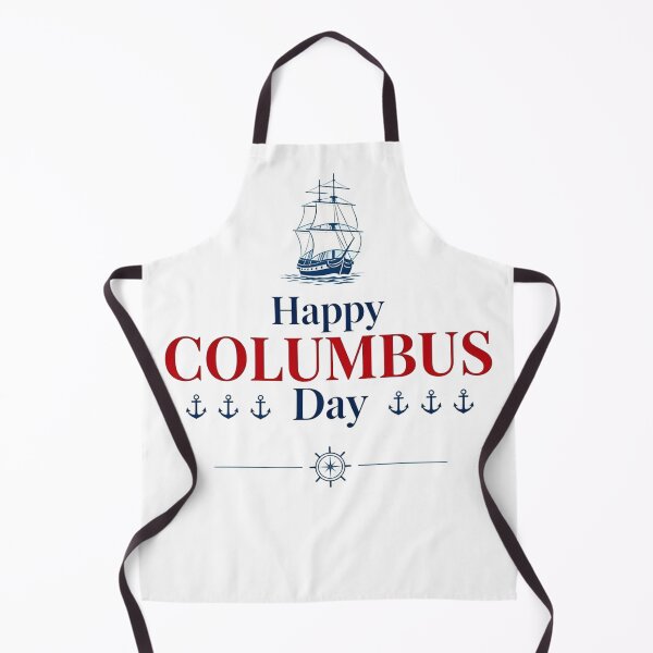 Item preview, Happy Columbus Day Sailing Ship and Anchors designed and sold by Nela-&-Lena.
