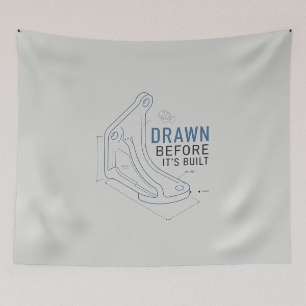 Item preview, Drawn Before It's Built CAD Engineering Design designed and sold by Amr Darwish Graphic designer.