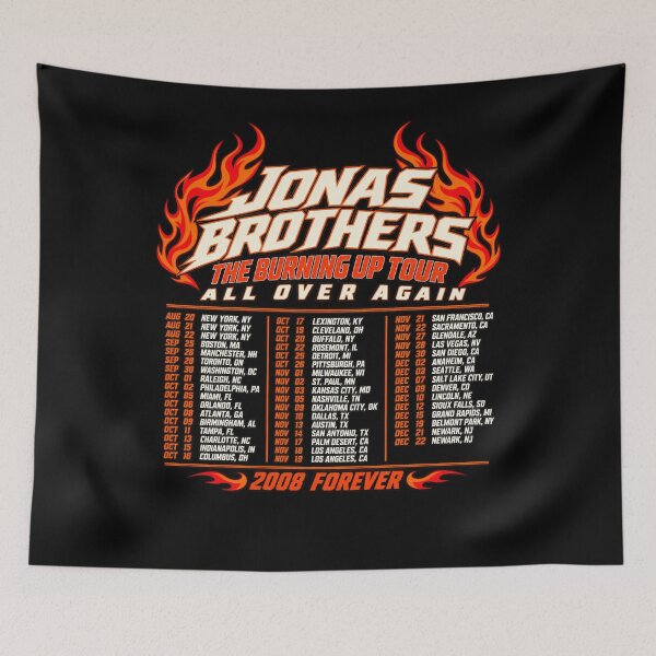 Item preview, Jonas Brothers The Burning Up Tour All Over Again Orange Dates designed and sold by choudane.