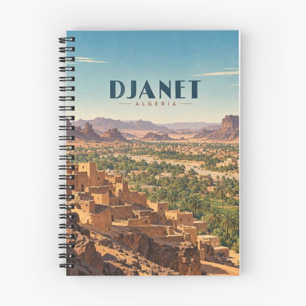 Item preview, Djanet Vintage Sahara Travel Art designed and sold by MichaeIRellov.