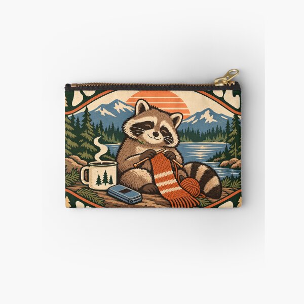 Item preview, No Signal Hobby Club – Retro Offline Hobby Raccoon designed and sold by BadMary.