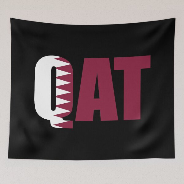 Item preview, Qatar Flag Initials QA designed and sold by shitpostee.