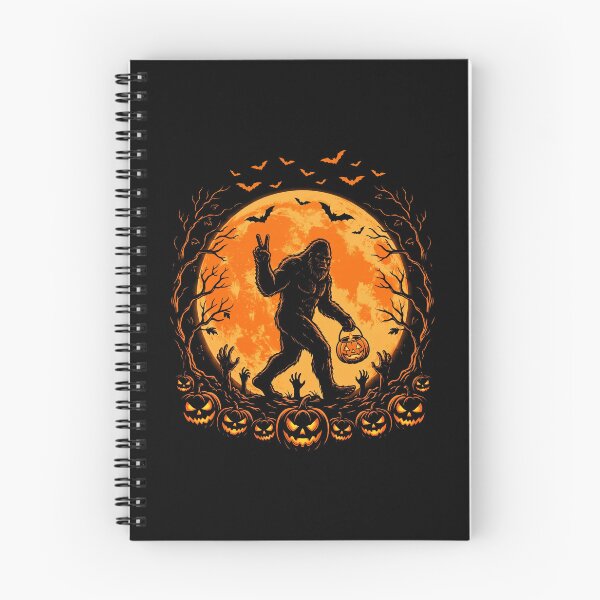 Item preview, Spooky Funny Halloween Bigfoot Pumpkin Sasquatch designed and sold by RareLavender.
