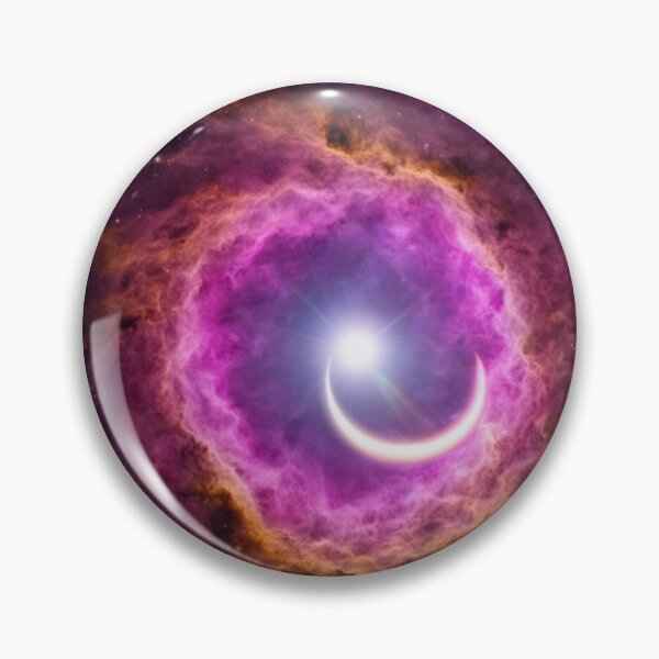 Item preview, Cosmic Crescent – Purple Nebula Portal designed and sold by nhk999.