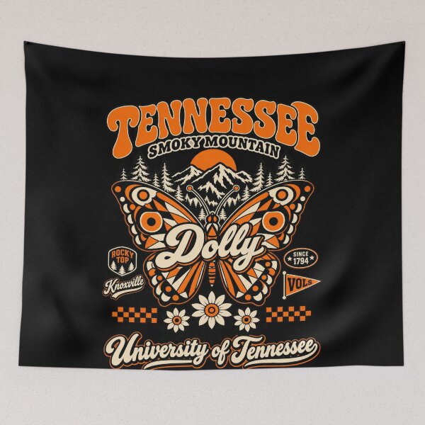 Item preview, Tennessee Smoky Mountain Dolly Butterfly University Of Tennessee designed and sold by choudane.