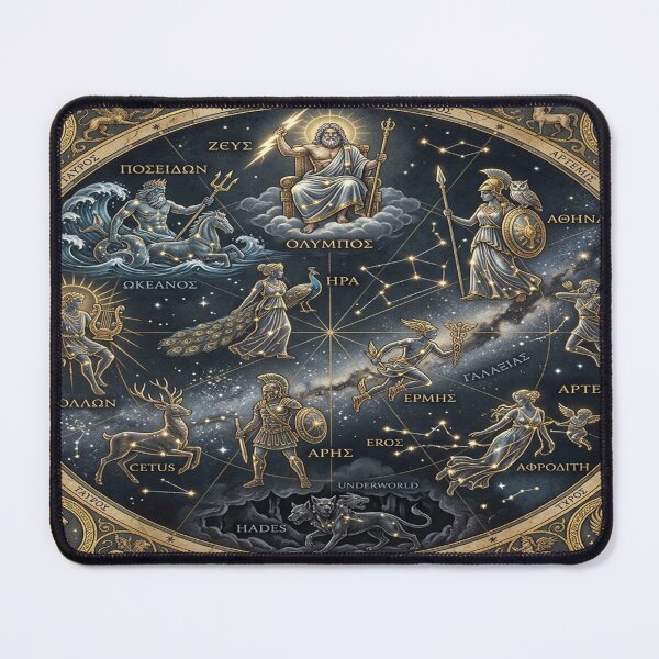 Item preview, The Greek Pantheon of Gods overlayed on top of stars designed and sold by Solomon-Ent-144.