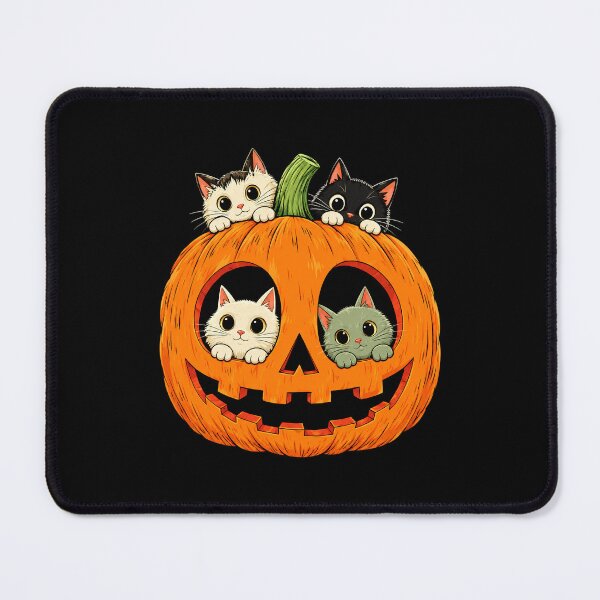 Item preview, Cute Kittens Peekaboo Jack O Lantern Pumpkin designed and sold by Dolbalika.