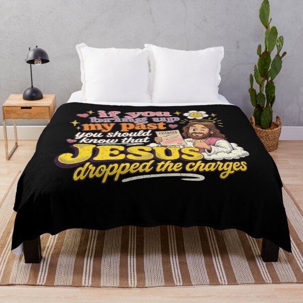 Item preview, Jesus Dropped The Charges Retro Groovy Christian Daisy Graphic designed and sold by luffyShop1.