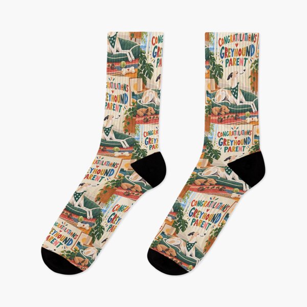 Item preview, Congratulations Greyhound Parent with Relaxed Hound and Cozy Home designed and sold by StampMyPassport.