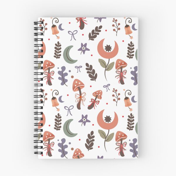 Item preview, Whimsical Halloween Mushroom and Moon Seamless Pattern designed and sold by i-have-idea.