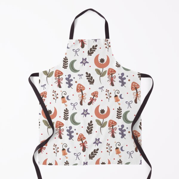 Item preview, Whimsical Halloween Mushroom and Moon Seamless Pattern designed and sold by i-have-idea.