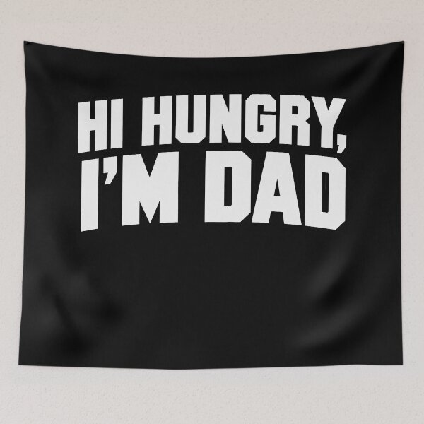 Item preview, Bold Varsity “Hi Hungry, I’m Dad” Graphic designed and sold by Ribeiro-Art.