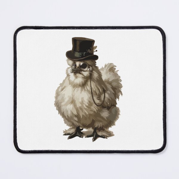 Item preview, Fancy Aristocratic Silkie Chicken in Top Hat & Monocle designed and sold by Arc2020.