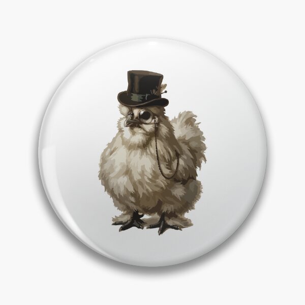 Item preview, Fancy Aristocratic Silkie Chicken in Top Hat & Monocle designed and sold by Arc2020.