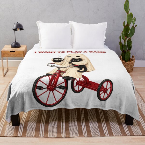 Item preview, I Want To Play A Game Funny Ghost Riding Tricycle With Black Cat    designed and sold by Dolbalika.