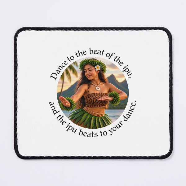 Item preview, Polynesian Joy Proverb - Dance to the beat of the ipu | Pacific Art designed and sold by ShakaLife.org.