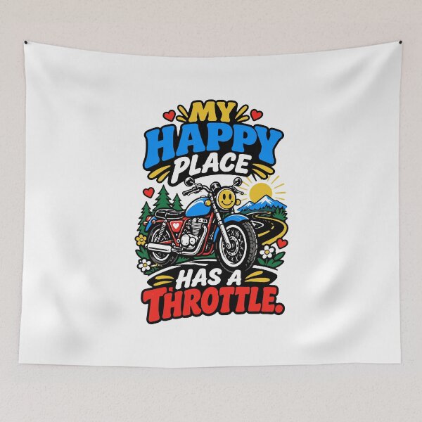 Item preview, My Happy Place Has A Throttle designed and sold by RAS-77.