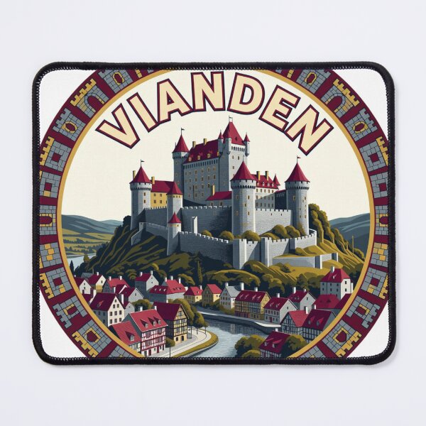 Item preview, Vianden Castle Luxembourg Sticker designed and sold by Imaginarium of Chaos falcon88 .