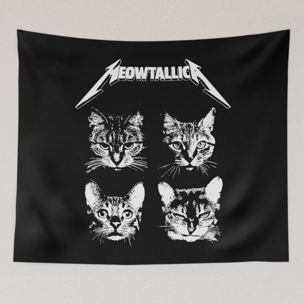 Item preview, Meowtallica Heavy Metal Cats designed and sold by apopetheoeaf.