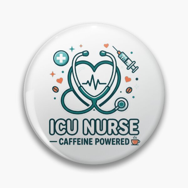 Item preview, ICU Nurse Humor Caffeine Powered New Desgin designed and sold by Yourt-shirtyou.