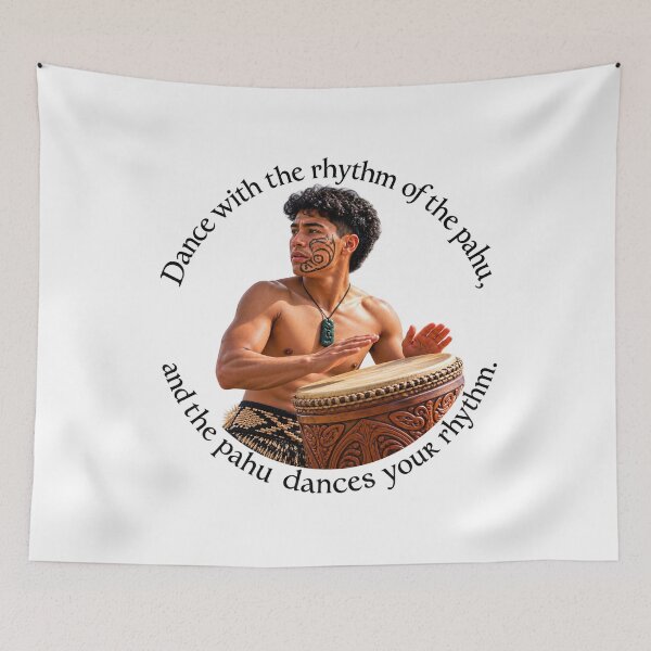 Item preview, Tahiti Expression Proverb - Dance with the rhythm of the pahu | Pacific Art designed and sold by ShakaLife.org.