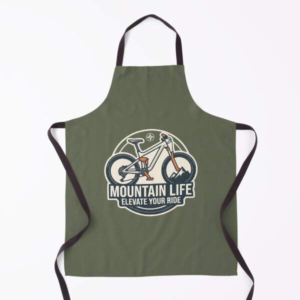 Item preview, Mountain Life - Elevate Your Ride MTB Biking Emblem designed and sold by MyHappyArtShop.