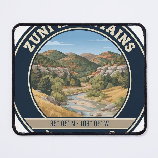 Item preview, Zuni Mountains New Mexico Vintage Hiking Badge designed and sold by mnkyride.