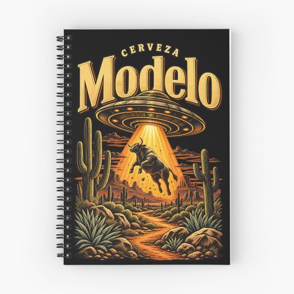 Item preview, Cerveza Modelo UFO Abducting Bull Desert Landscape designed and sold by choudane.
