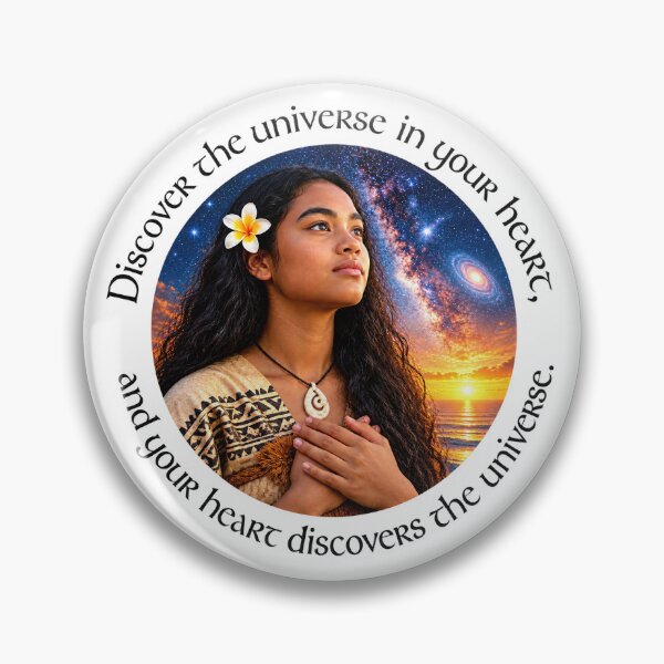 Item preview, Polynesian Empowerment Proverb - Discover the universe in your heart | Pacific Art designed and sold by ShakaLife.org.