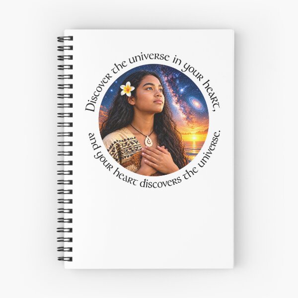 Item preview, Polynesian Empowerment Proverb - Discover the universe in your heart | Pacific Art designed and sold by ShakaLife.org.