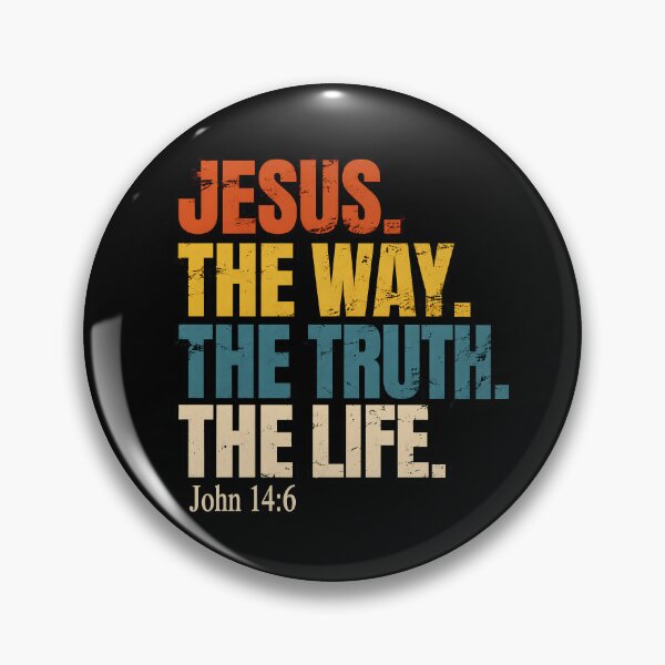 Item preview, Distressed Jesus Way Truth Life Typography designed and sold by Ribeiro-Art.