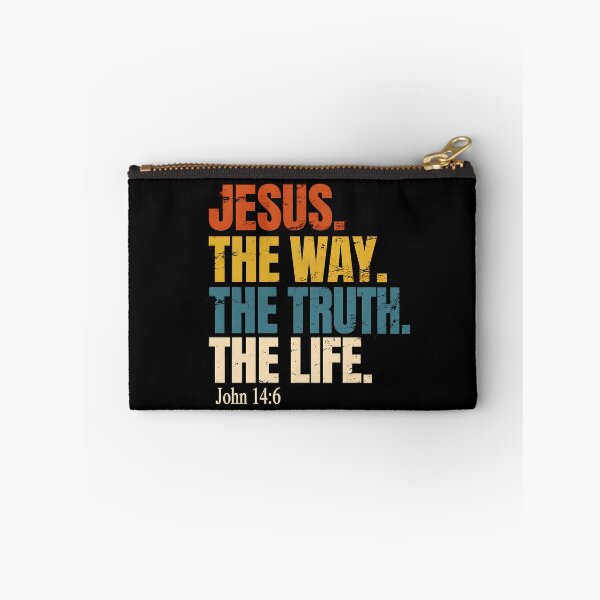 Item preview, Distressed Jesus Way Truth Life Typography designed and sold by Ribeiro-Art.