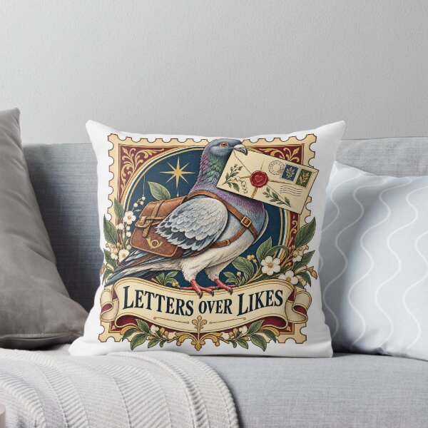 Item preview, Letters Over Likes – Vintage Pen Pal Carrier Pigeon designed and sold by BadMary.