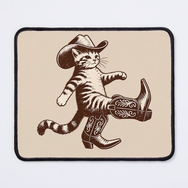 Item preview, Vintage Engraved Cowboy Cat designed and sold by nasr-say.