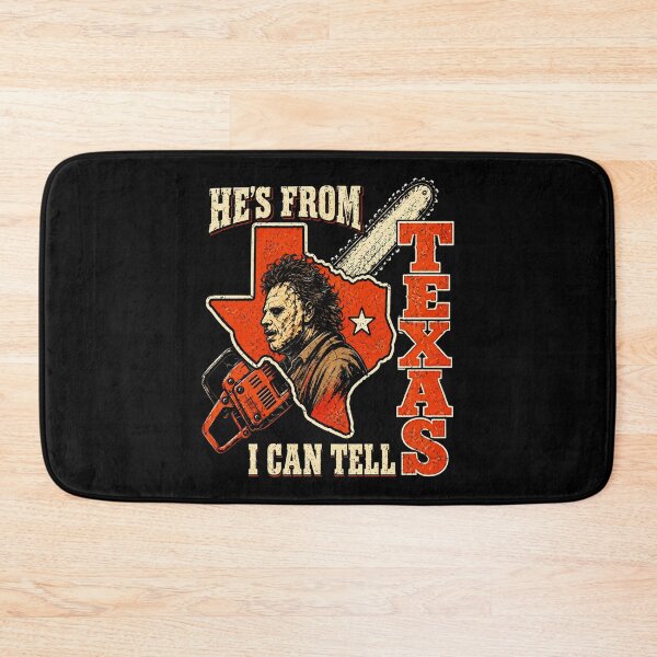 Item preview, Hes From Texas I Can Tell Leatherface Chainsaw Horror Movie designed and sold by Dolbalika.