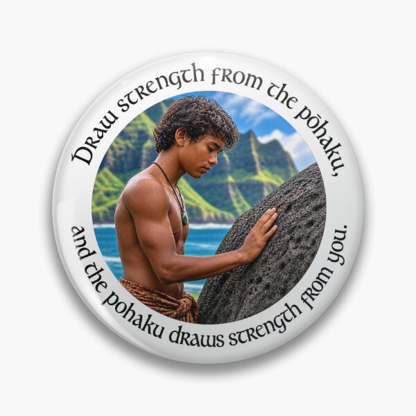 Item preview, Polynesian Resilience Proverb - Draw strength from the pōhaku | Pacific Art designed and sold by ShakaLife.org.