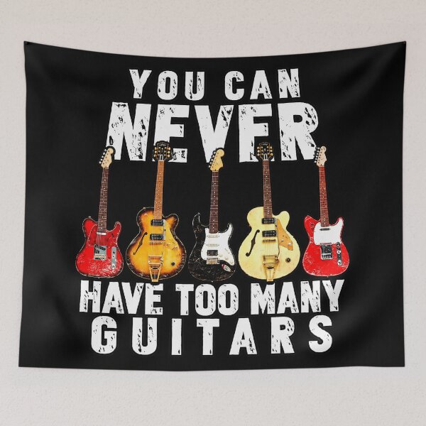 Item preview, Distressed Rock Guitars Typography Sticker designed and sold by Ribeiro-Art.