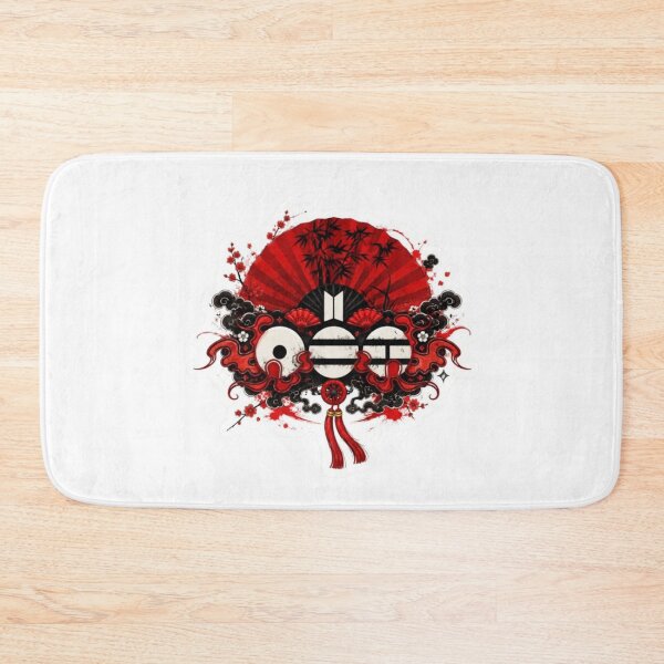 Item preview, BTS Arirang Red Fan Flames Cherry Blossom Graphic designed and sold by Palette & Hue.