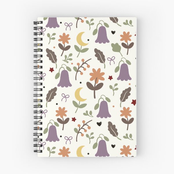 Item preview, Whimsical Halloween Moon and Flower Seamless Pattern designed and sold by i-have-idea.