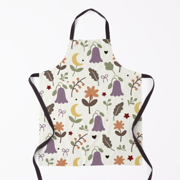 Item preview, Whimsical Halloween Moon and Flower Seamless Pattern designed and sold by i-have-idea.