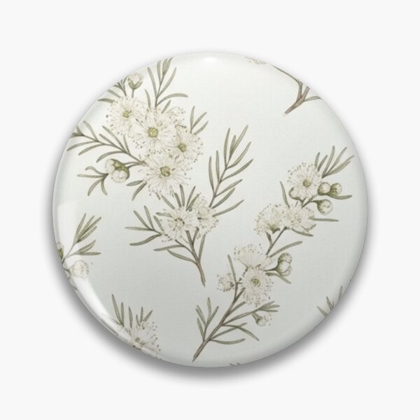 Item preview,  Minimalist White Waxflower & Olive Twig Pattern designed and sold by Studio BC.