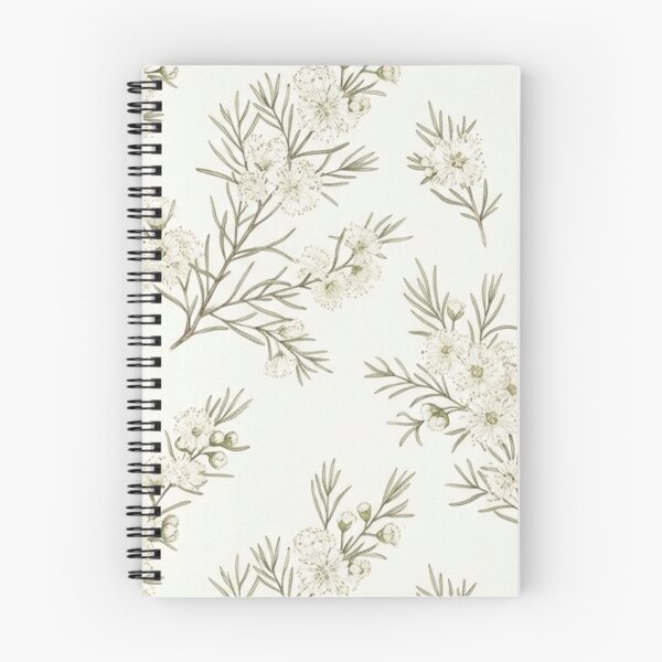 Item preview,  Minimalist White Waxflower & Olive Twig Pattern designed and sold by Studio BC.