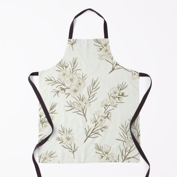 Item preview,  Minimalist White Waxflower & Olive Twig Pattern designed and sold by Studio BC.