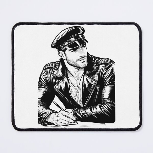 Item preview, 1940 Classic Leather Biker 'The Artist' Tom Of Finland Tribute Pride Graphic Design designed and sold by kristian-garrar.