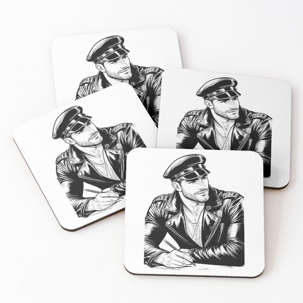 Item preview, 1940 Classic Leather Biker 'The Artist' Tom Of Finland Tribute Pride Graphic Design designed and sold by kristian-garrar.