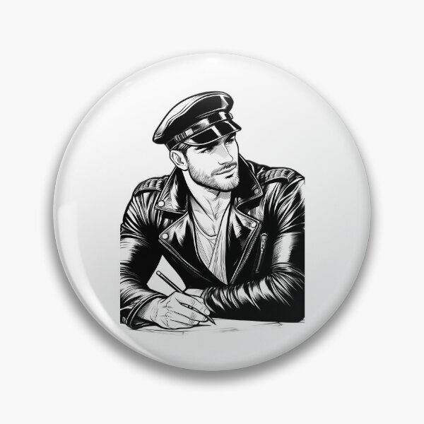 Item preview, 1940 Classic Leather Biker 'The Artist' Tom Of Finland Tribute Pride Graphic Design designed and sold by kristian-garrar.
