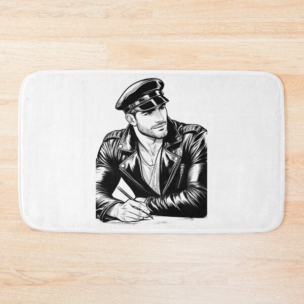 Item preview, 1940 Classic Leather Biker 'The Artist' Tom Of Finland Tribute Pride Graphic Design designed and sold by kristian-garrar.
