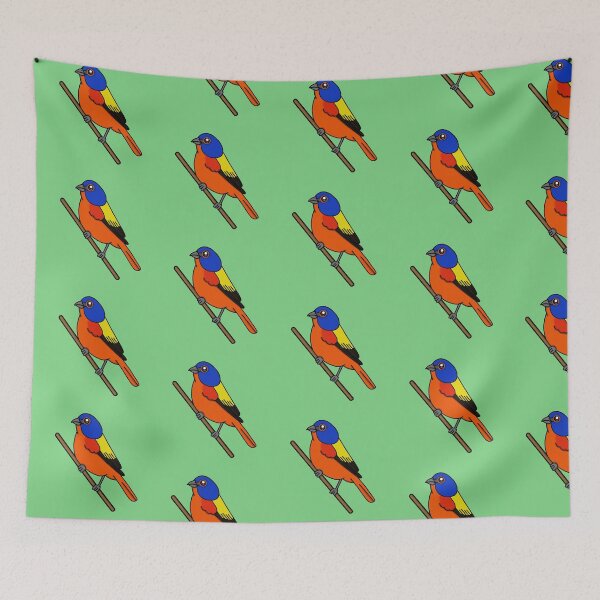 Item preview, Painted Bunting - A Derpybird Design designed and sold by YOjosie.