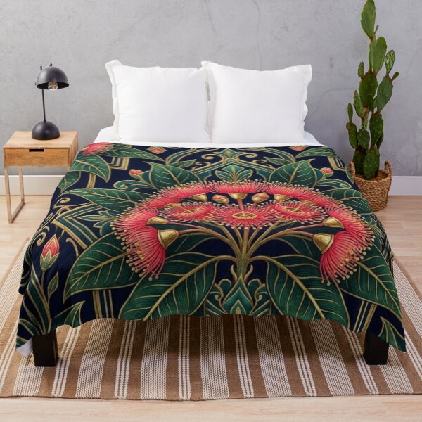 Item preview, Arts and Crafts Waratah Botanical Tapestry Pattern designed and sold by Studio BC.