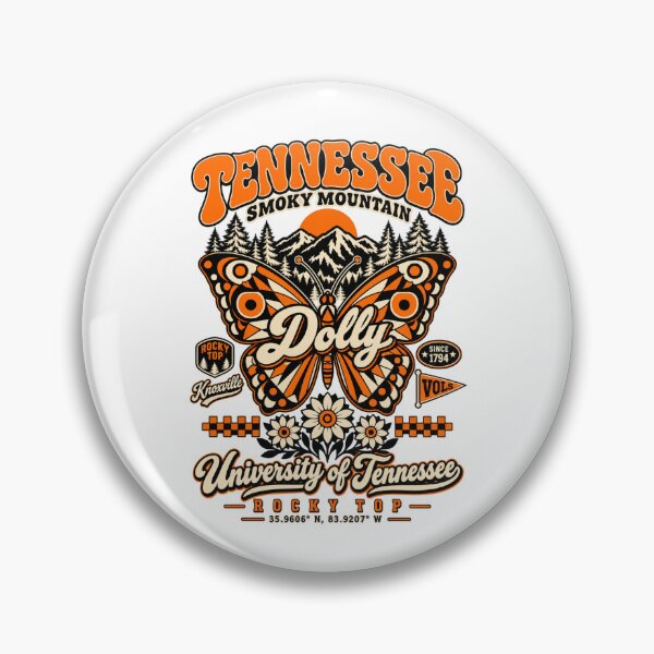 Item preview, Tennessee Smoky Mountain Dolly Butterfly University Of Tennessee designed and sold by choudane.